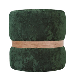 Taburet Ring - inel stejar - stofa E57 - verde Taburet Ring - inel stejar - stofa E57 - verde