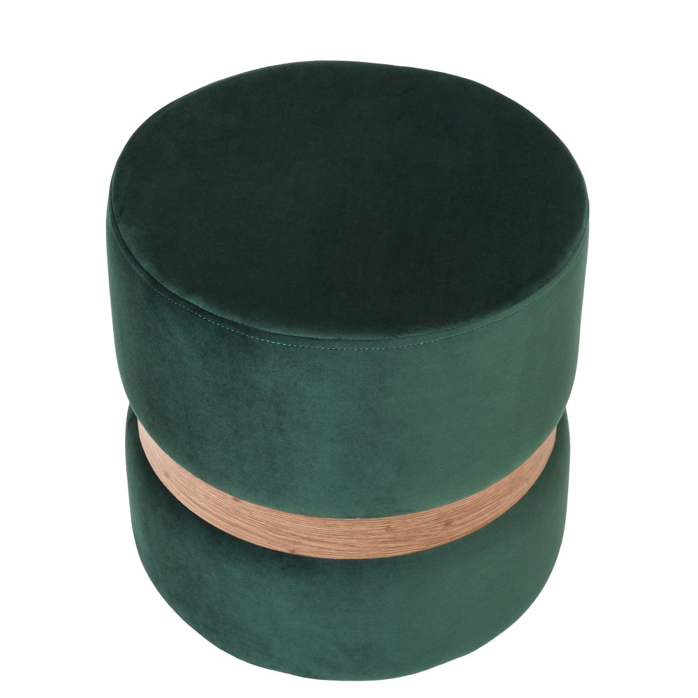 Taburet Ring - inel stejar - stofa H56 - verde Taburet Ring - inel stejar - stofa H56 - verde