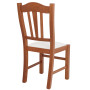 Scaun Silvana - cadru cires - imitatie piele alb - 21894 Scaun Silvana - cadru cires - imitatie piele alb - 21894