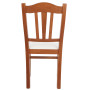 Scaun Silvana - cadru cires - imitatie piele alb - 21894 Scaun Silvana - cadru cires - imitatie piele alb - 21894