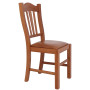 Scaun Silvana - cadru cires - imitatie piele coniac - 8070 Scaun Silvana - cadru cires - imitatie piele coniac - 8070
