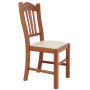 Scaun Silvana - cadru cires - imitatie piele crem - 21834 Scaun Silvana - cadru cires - imitatie piele crem - 21834