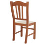Scaun Silvana - cadru cires - imitatie piele crem - 21834 Scaun Silvana - cadru cires - imitatie piele crem - 21834