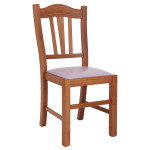 Scaun Silvana - cadru cires - imitatie piele mov - 21897