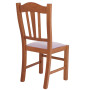 Scaun Silvana - cadru cires - imitatie piele mov - 21897 Scaun Silvana - cadru cires - imitatie piele mov - 21897