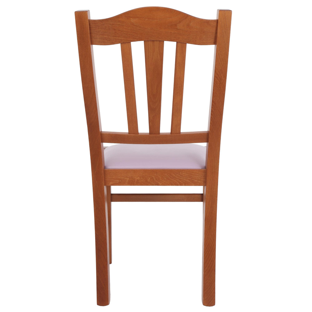 Scaun Silvana - cadru cires - imitatie piele mov - 21897 Scaun Silvana - cadru cires - imitatie piele mov - 21897