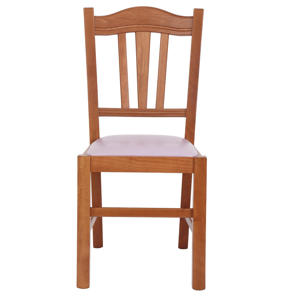 Scaun Silvana - cadru cires - imitatie piele mov - 21897 Scaun Silvana - cadru cires - imitatie piele mov - 21897