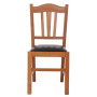 Scaun Silvana - cadru cires - imitatie piele negru - 21901 Scaun Silvana - cadru cires - imitatie piele negru - 21901