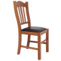 Scaun Silvana - cadru cires - imitatie piele wenge - 21835 Scaun Silvana - cadru cires - imitatie piele wenge - 21835