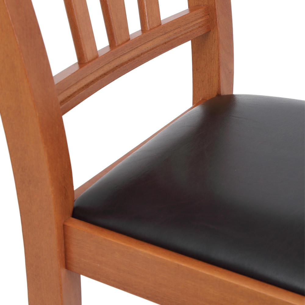 Scaun Silvana - cadru cires - imitatie piele wenge - 21835 Scaun Silvana - cadru cires - imitatie piele wenge - 21835