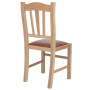 Scaun Silvana - cadru natur - imitatie piele coniac - 8070 Scaun Silvana - cadru natur - imitatie piele coniac - 8070