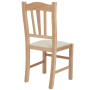 Scaun Silvana - cadru natur - imitatie piele crem - 21834 Scaun Silvana - cadru natur - imitatie piele crem - 21834