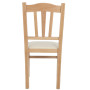 Scaun Silvana - cadru natur - imitatie piele crem - 21834 Scaun Silvana - cadru natur - imitatie piele crem - 21834