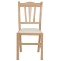 Scaun Silvana - cadru natur - imitatie piele crem - 21834 Scaun Silvana - cadru natur - imitatie piele crem - 21834