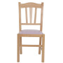 Scaun Silvana - cadru natur - imitatie piele mov - 21897 Scaun Silvana - cadru natur - imitatie piele mov - 21897