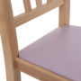 Scaun Silvana - cadru natur - imitatie piele mov - 21897 Scaun Silvana - cadru natur - imitatie piele mov - 21897