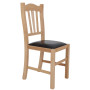 Scaun Silvana - cadru natur - imitatie piele negru - 21901 Scaun Silvana - cadru natur - imitatie piele negru - 21901