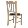 Scaun Silvana - cadru natur - imitatie piele negru - 21901 Scaun Silvana - cadru natur - imitatie piele negru - 21901