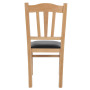 Scaun Silvana - cadru natur - imitatie piele negru - 21901 Scaun Silvana - cadru natur - imitatie piele negru - 21901