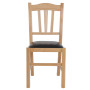 Scaun Silvana - cadru natur - imitatie piele negru - 21901 Scaun Silvana - cadru natur - imitatie piele negru - 21901