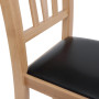 Scaun Silvana - cadru natur - imitatie piele negru - 21901 Scaun Silvana - cadru natur - imitatie piele negru - 21901