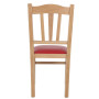 Scaun Silvana - cadru natur - imitatie piele rosu - 21900 Scaun Silvana - cadru natur - imitatie piele rosu - 21900