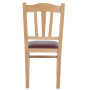 Scaun Silvana - cadru natur - imitatie piele bordo - 21902 Scaun Silvana - cadru natur - imitatie piele bordo - 21902