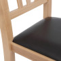 Scaun Silvana - cadru natur - imitatie piele wenge - 21835 Scaun Silvana - cadru natur - imitatie piele wenge - 21835