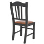 Scaun Silvana - cadru wenge - imitatie piele coniac - 8070 Scaun Silvana - cadru wenge - imitatie piele coniac - 8070