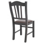 Scaun Silvana - cadru wenge - imitatie piele maro - 15611 Scaun Silvana - cadru wenge - imitatie piele maro - 15611