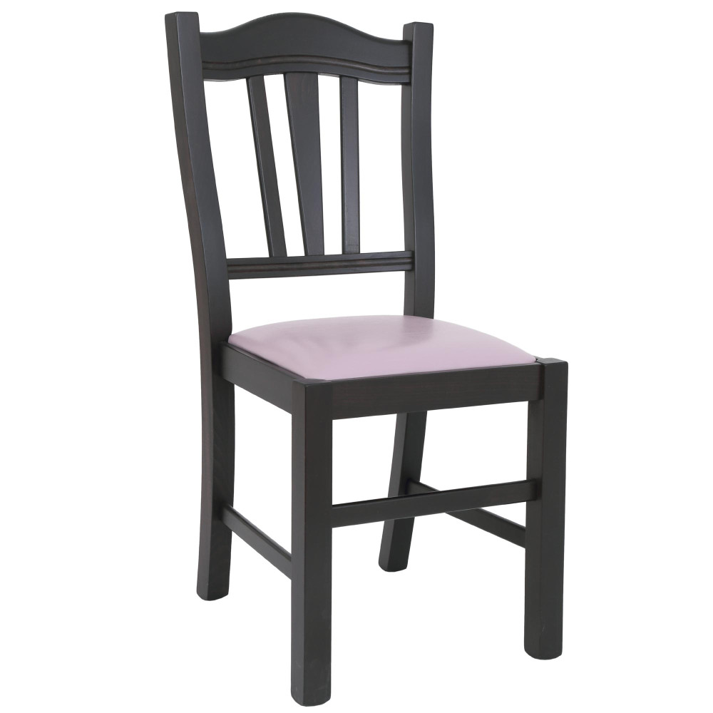 Scaun Silvana - cadru wenge - imitatie piele mov - 21897 Scaun Silvana - cadru wenge - imitatie piele mov - 21897