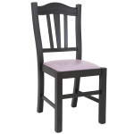 Scaun Silvana - cadru wenge - imitatie piele mov - 21897