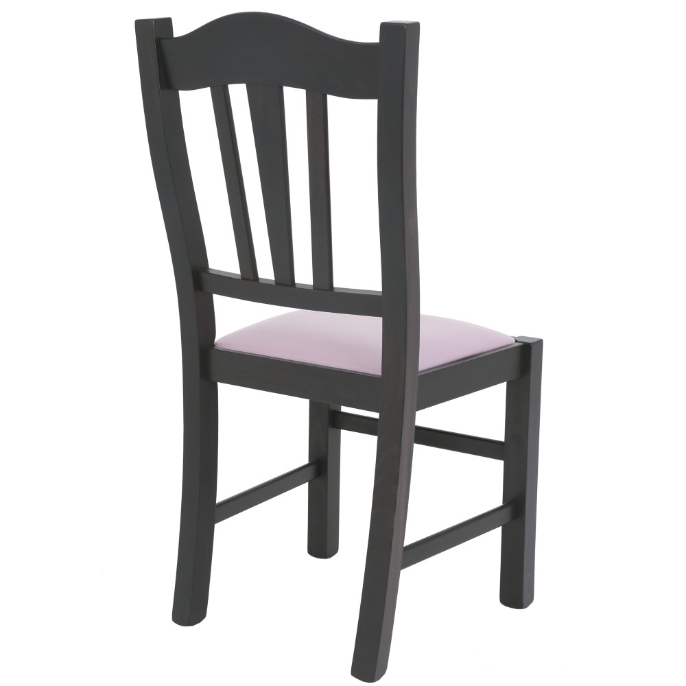 Scaun Silvana - cadru wenge - imitatie piele mov - 21897 Scaun Silvana - cadru wenge - imitatie piele mov - 21897