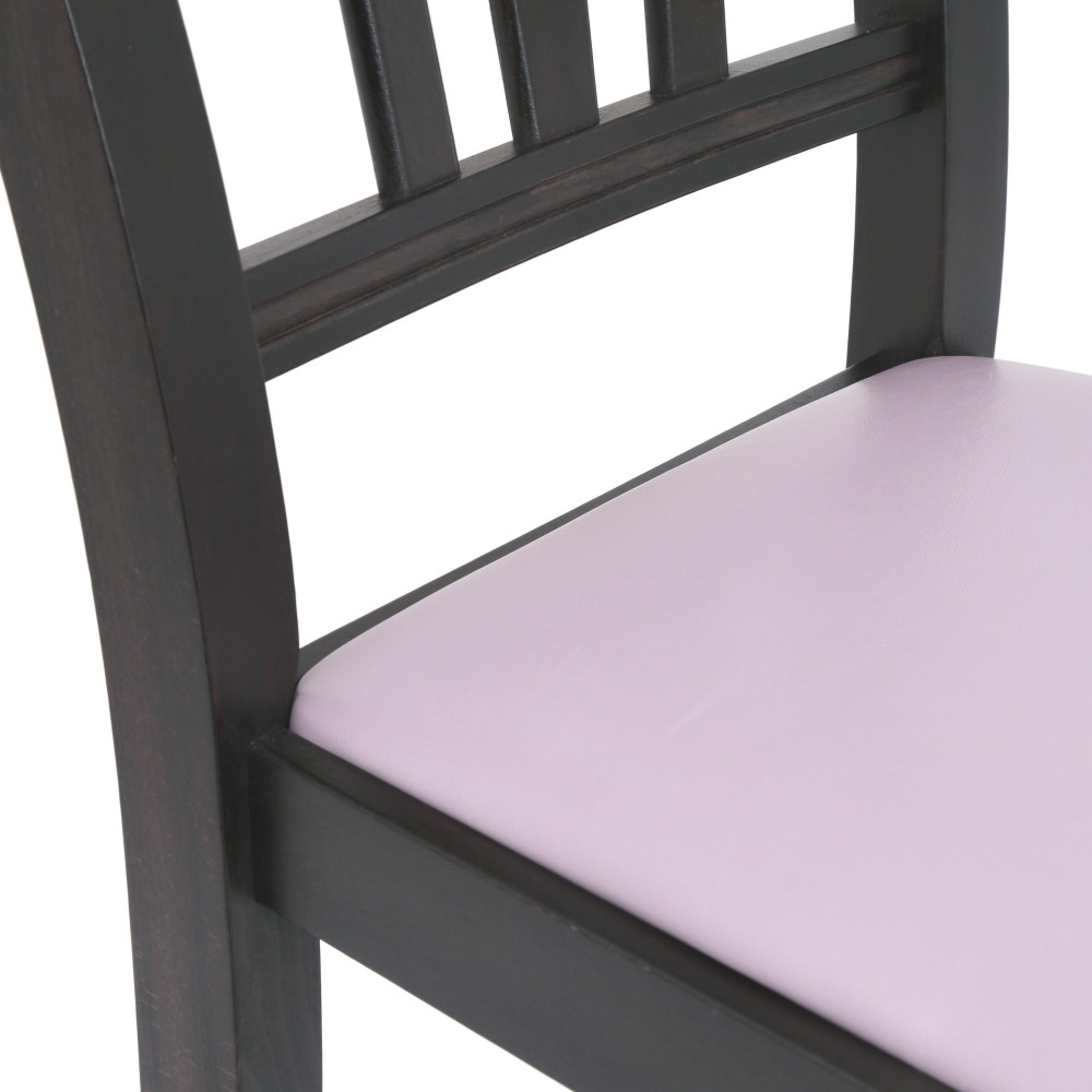 Scaun Silvana - cadru wenge - imitatie piele mov - 21897 Scaun Silvana - cadru wenge - imitatie piele mov - 21897