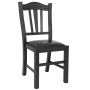 Scaun Silvana - cadru wenge - imitatie piele negru - 21901 Scaun Silvana - cadru wenge - imitatie piele negru - 21901