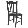 Scaun Silvana - cadru wenge - imitatie piele negru - 21901 Scaun Silvana - cadru wenge - imitatie piele negru - 21901