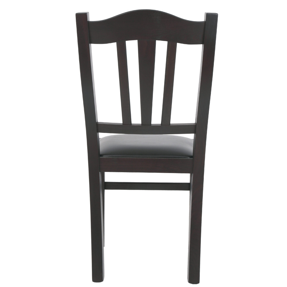 Scaun Silvana - cadru wenge - imitatie piele negru - 21901 Scaun Silvana - cadru wenge - imitatie piele negru - 21901