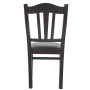 Scaun Silvana - cadru wenge - imitatie piele negru - 21901 Scaun Silvana - cadru wenge - imitatie piele negru - 21901
