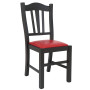 Scaun Silvana - cadru wenge - imitatie piele rosu - 21900 Scaun Silvana - cadru wenge - imitatie piele rosu - 21900