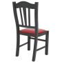 Scaun Silvana - cadru wenge - imitatie piele rosu - 21900 Scaun Silvana - cadru wenge - imitatie piele rosu - 21900