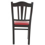 Scaun Silvana - cadru wenge - imitatie piele rosu - 21900 Scaun Silvana - cadru wenge - imitatie piele rosu - 21900
