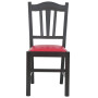 Scaun Silvana - cadru wenge - imitatie piele rosu - 21900 Scaun Silvana - cadru wenge - imitatie piele rosu - 21900