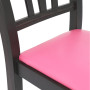 Scaun Silvana - cadru wenge - imitatie piele roz - 21896 Scaun Silvana - cadru wenge - imitatie piele roz - 21896