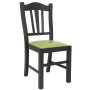 Scaun Silvana - cadru wenge - imitatie piele verde - 21899 Scaun Silvana - cadru wenge - imitatie piele verde - 21899