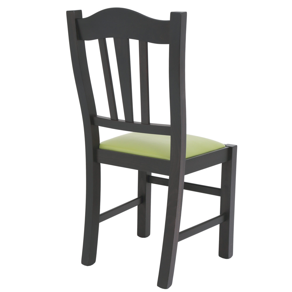 Scaun Silvana - cadru wenge - imitatie piele verde - 21899 Scaun Silvana - cadru wenge - imitatie piele verde - 21899