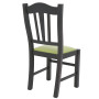 Scaun Silvana - cadru wenge - imitatie piele verde - 21899 Scaun Silvana - cadru wenge - imitatie piele verde - 21899