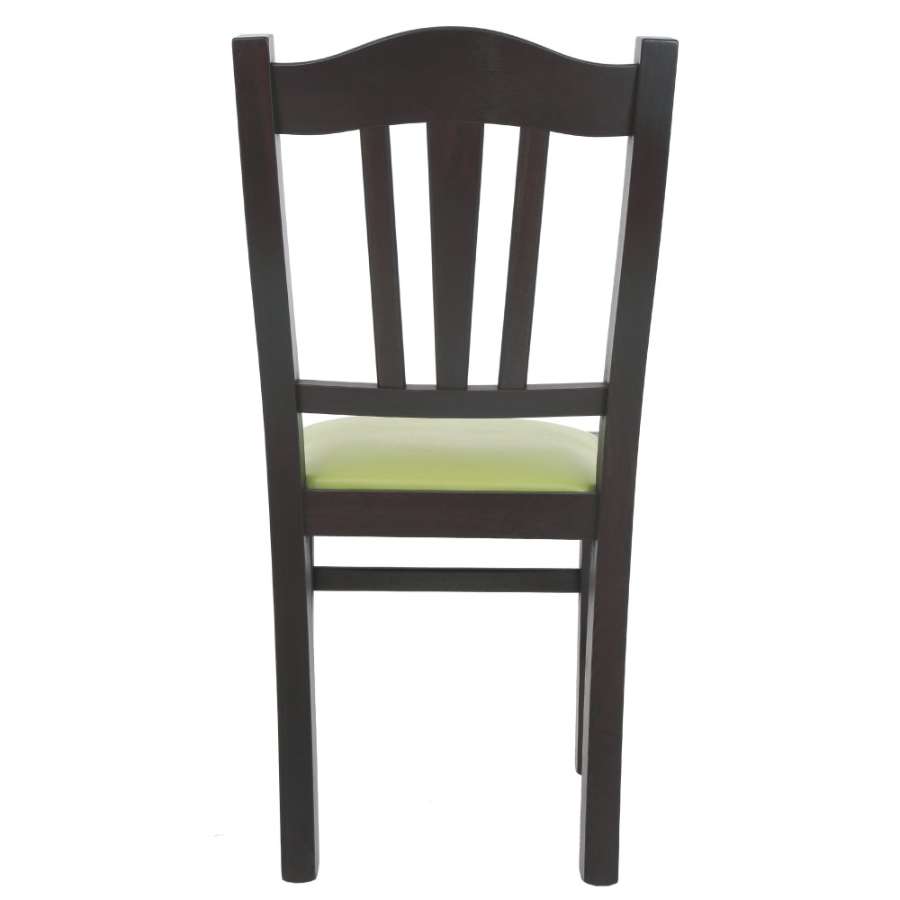 Scaun Silvana - cadru wenge - imitatie piele verde - 21899 Scaun Silvana - cadru wenge - imitatie piele verde - 21899