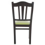 Scaun Silvana - cadru wenge - imitatie piele verde - 21899 Scaun Silvana - cadru wenge - imitatie piele verde - 21899