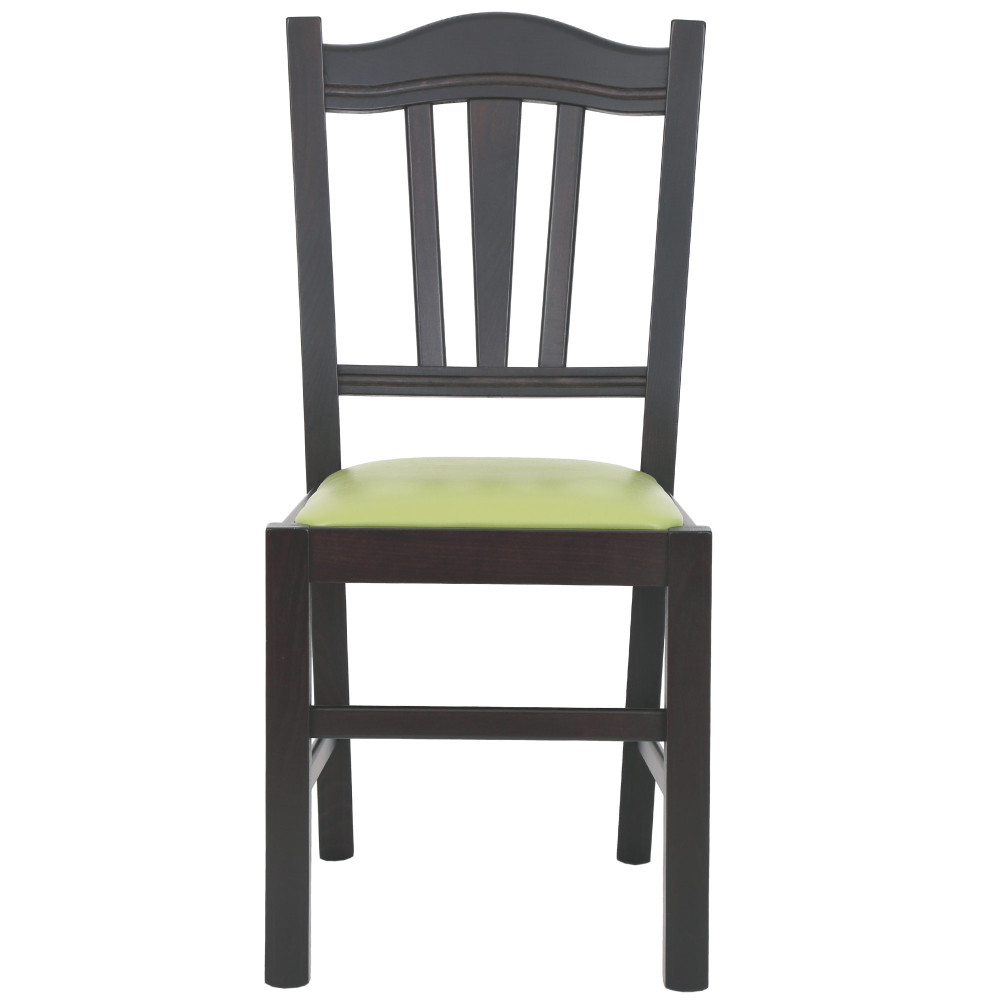 Scaun Silvana - cadru wenge - imitatie piele verde - 21899 Scaun Silvana - cadru wenge - imitatie piele verde - 21899