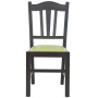 Scaun Silvana - cadru wenge - imitatie piele verde - 21899 Scaun Silvana - cadru wenge - imitatie piele verde - 21899